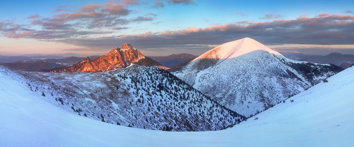 Západ slunce, Malá Fatra, Slovensko